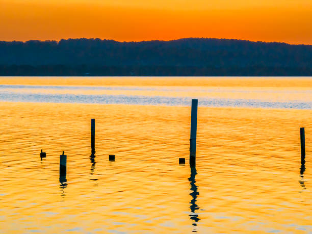 istock Sunset over the lake 1689835223