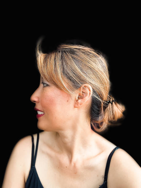 istock portrait of left face side posing 1689843505