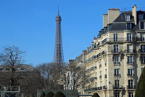 The Eiffel Tower is a popular sight for tourists in Paris