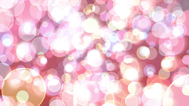 istock Colorful red pink tone light bubble divine dimension bokeh 1689887986
