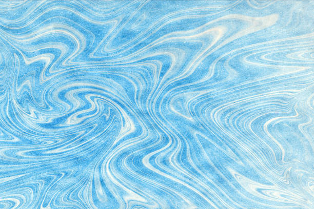 Details marble white wave line deep ocean outdoor floor texture background