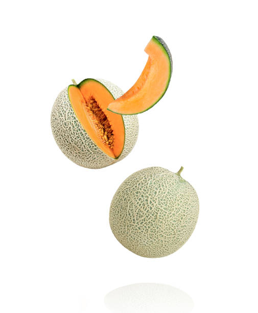 istock Japanese melon or cantaloupe flying 1689908165