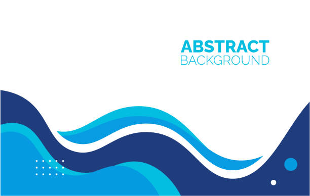 abstract Simple Minimal dynamic curve Blue and white business wave banner background. business concept. Vector illustration. abstract Simple Minimal dynamic curve Blue and white business wave banner background. blue background stock illustrations