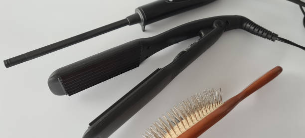 istock Accessories curling iron comb and curling iron 1689985869