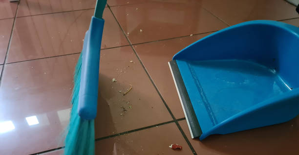istock Scoop and brush in room on floor 1689990386