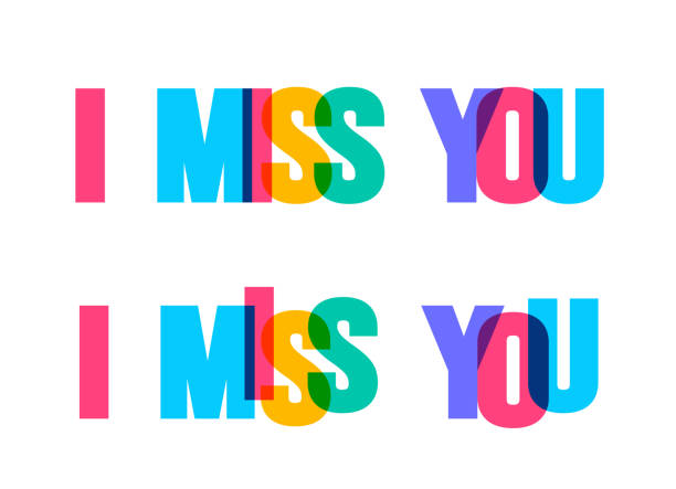 istock I miss you colorful lettering text font typography vector banner design template. colorful message and colorful big letters. 1689994707