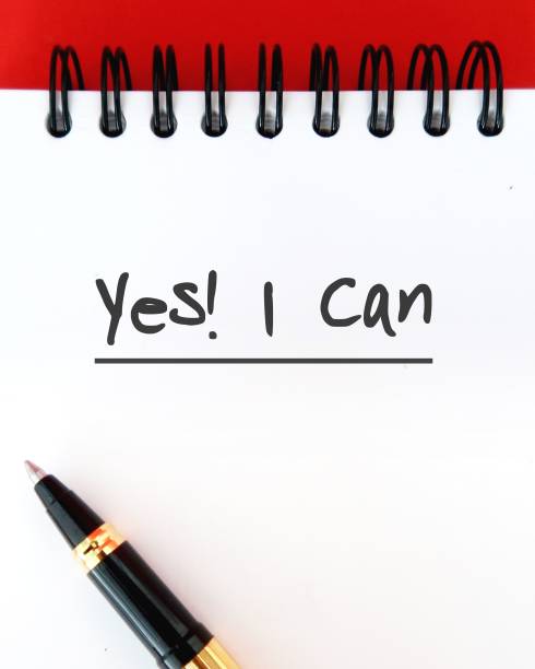 istock Notebook on red background with text YES I CAN, concept of self talk or affirmation to boost power of positive thoughts, increase self-esteem and build growth mindset 1689994727