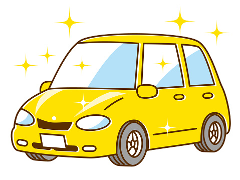 Illustration of a simple and easy-to-use compact car