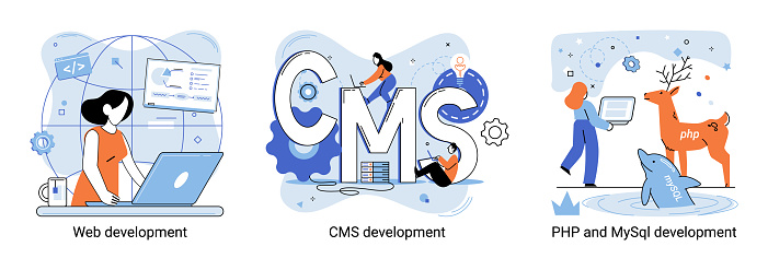 Website Architecture Concepts Web Development Php Mysql Cms Interface ...
