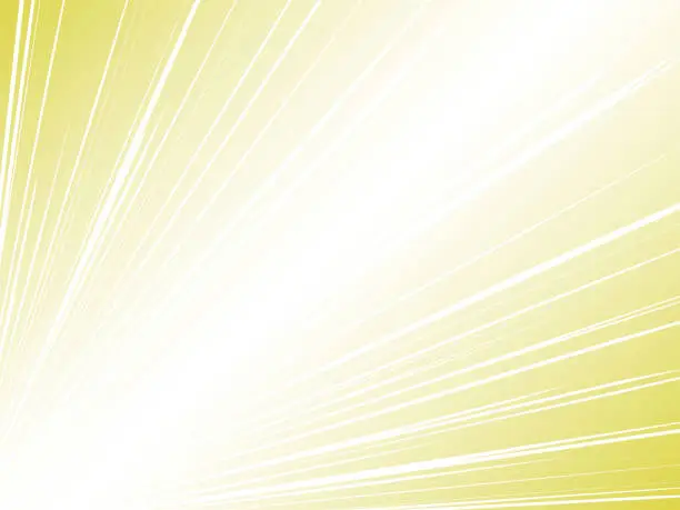 Vector illustration of Background material of radiation emitting intense light in the air_yellow