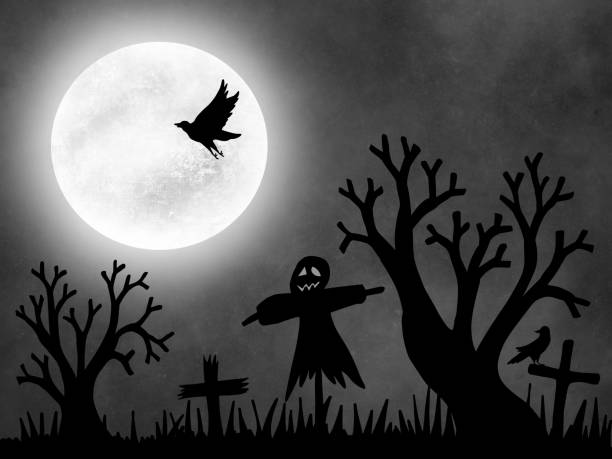 istock Halloween Moonlight Background Illustration. Halloween Silhouette Background. Spooky Halloween Background Illustration. Horror Halloween Background. Scary Halloween Background 1690201827