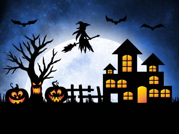 istock Halloween Moonlight Background Illustration. Halloween Silhouette Background. Spooky Halloween Background Illustration. Horror Halloween Background. Scary Halloween Background 1690208917