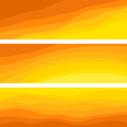 Vector set of autumn banners