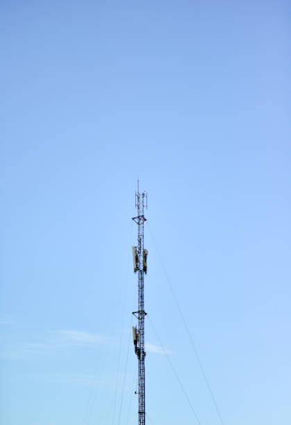 istock Telecommunication tower of 4G and 5G cellular. Cell Site Base Station. Wireless Communication Antenna Transmitter. Telecommunication tower with antennas sky background 1690275005