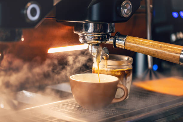 istock Shot of hot espresso coffee 1690315712