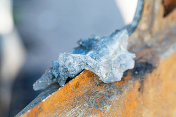 Burnt truck details, rusty pieces, melted glasses and plastics