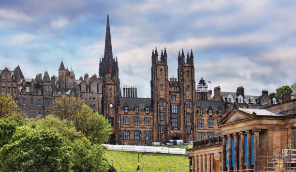 istock Edinburgh panorama view at sunset, Scotland - UK, New collage 1690493854