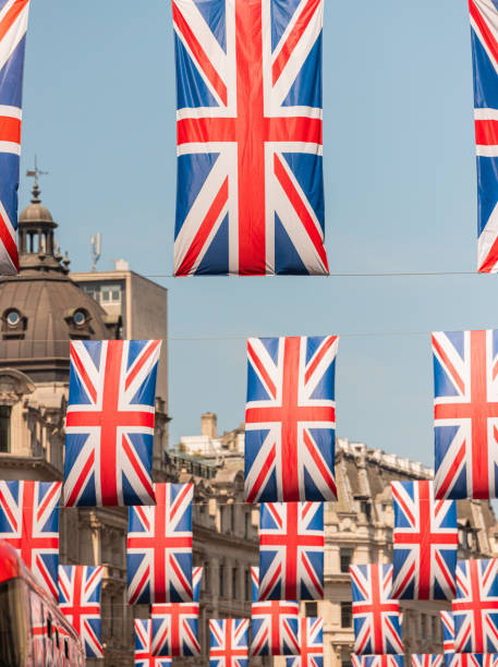istock London decorated with plenty of Union Flags 1690519752