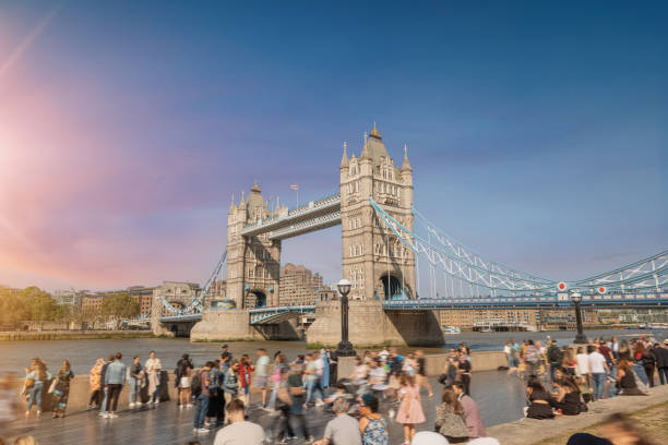 istock Spectacular Tower Bridge in London at sunrise 1690519934