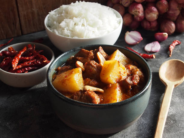 istock Beef massaman curry, authentic Thai and Indian food. 1690532822