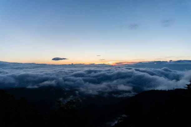 istock Sea of clouds before sunrise 1690624095