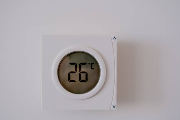 istock The ambient temperature measured with an in-room digital thermometer is 26.5 degrees Celsius. 1690697887