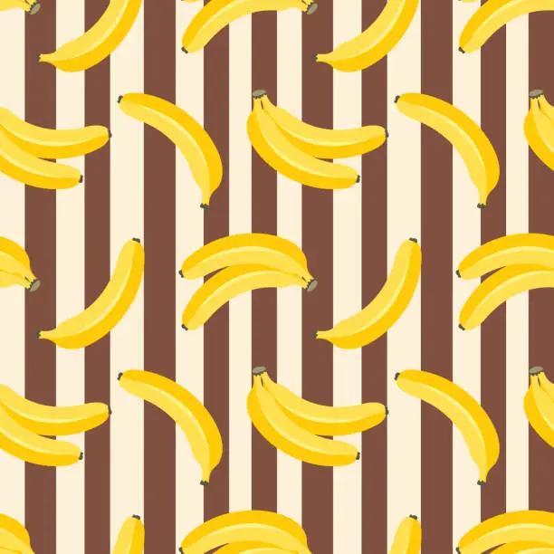 Vector illustration of banana seamless pattern.vector illustration