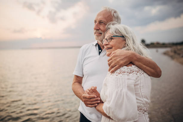 istock Happy couple by the sea 1690733099