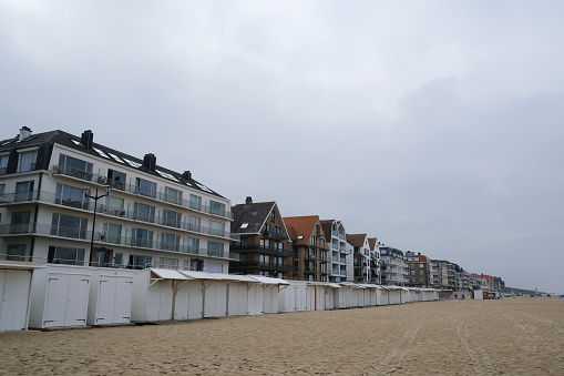 Exterior view of residential flats in De Haan, Belgium on September 17, 2023.