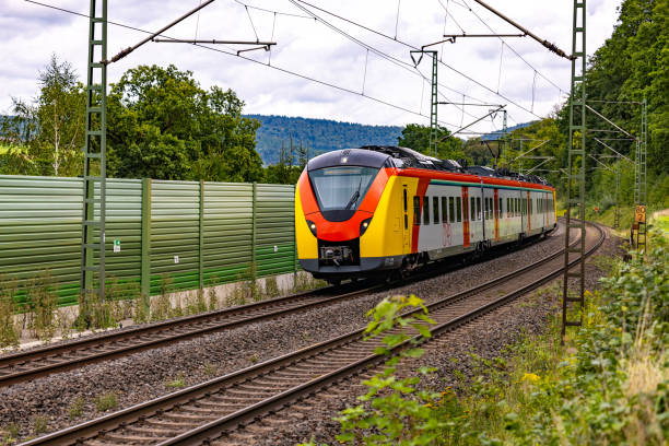 Munich, Bayern/Germany - August 23, 2020: The public train \
