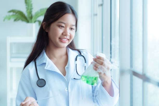 istock In the science classroom, an Asian child scientist experimenting with scientific formulas with chemicals 1690922650