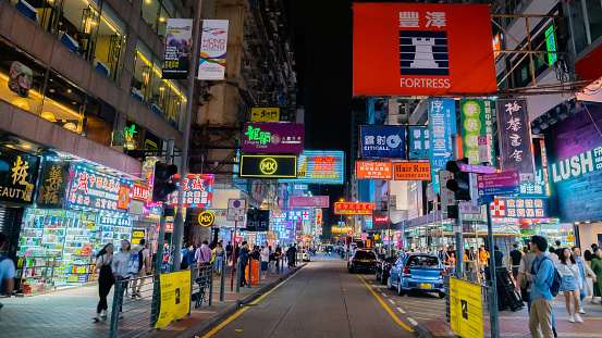 MongKok City in Hong Kong