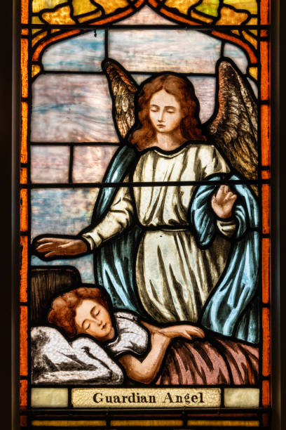 istock Guardian Angel Stained Glass Window 1690928580