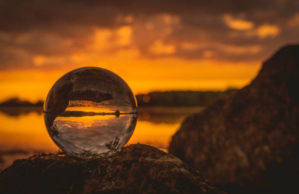istock beautiful sunset over the lake 1690935267