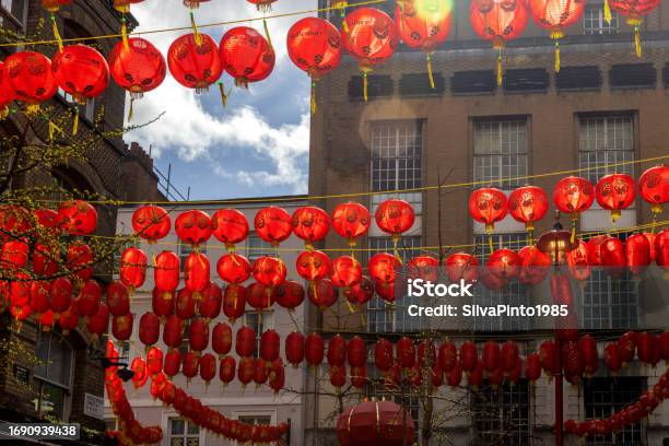 Entrance To China Town In London Stock Photo - Download Image Now - 2017, Art, Bright