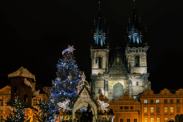 istock Old Town Square at Christmas time, Prague, Czech Republic 1690941586