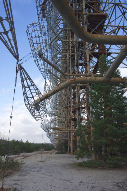 istock Duga is a Soviet over-the-horizon radar station for an early detection system for ICBM launches. 1690944925