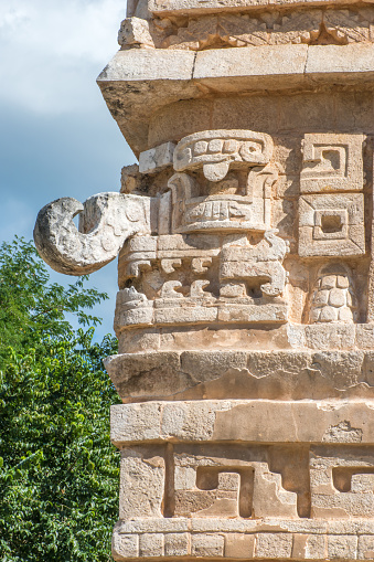 Ancient monument in Palenque, Mexico showcases incredible craftsmanship and stone sculptures.