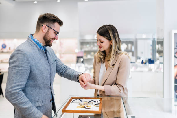 istock Business man in jewelry store 1690991833