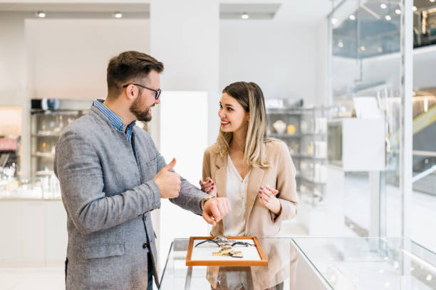 istock Business man in jewelry store 1690991842
