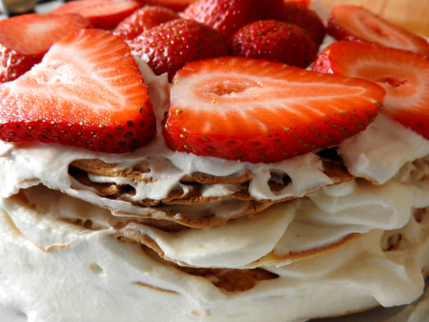 istock Homemade Mille Feuille cake with strawberries 1690992593