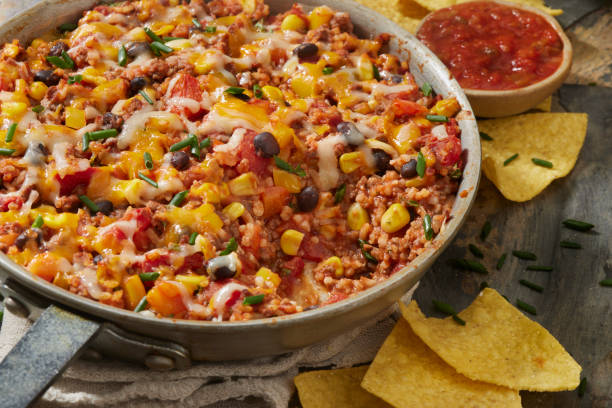 istock Mexican  Beef and Rice Skillet 1691041214