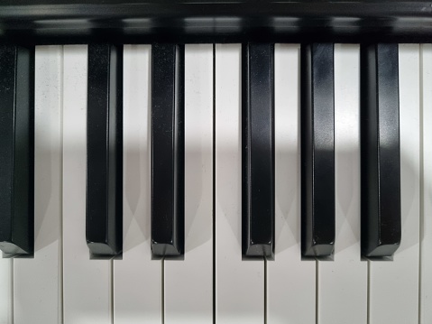 Piano and piano keyboard