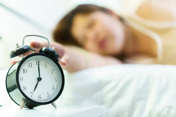 istock Woman sleeping on the bed. 1691058027