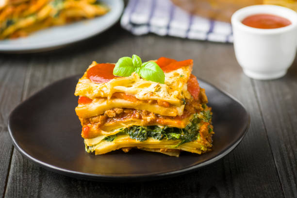 istock lasagna - a popular dish of Italian cuisine 1691063270