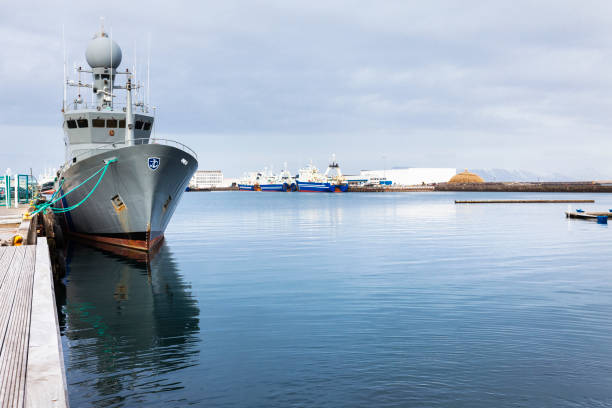 A ship at the Old Harbour in Reykjavik, Iceland.