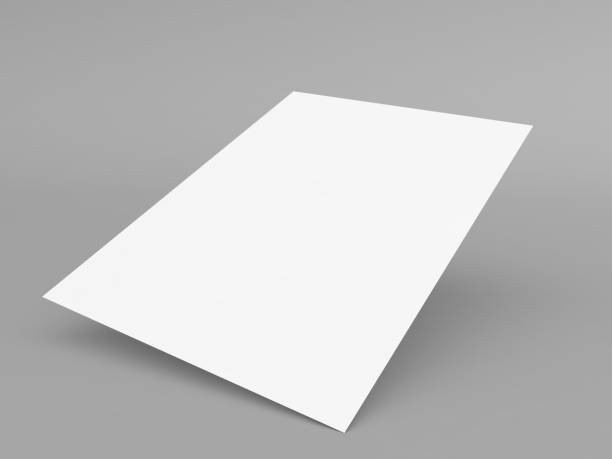 istock A sheet of curved A4 paper on a gray background. 1691097428