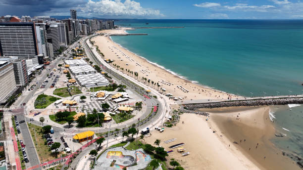 Sea Shore At Fortaleza In Ceara Brazil.