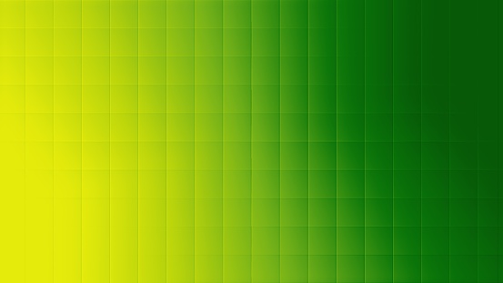 Illustration of green background with effects and square mosaic