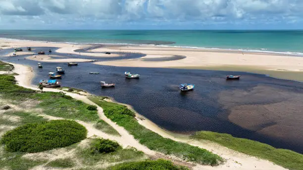 Photo of River Landscape At Rio Do Fogo In Rio Grande Do Norte Brazil.